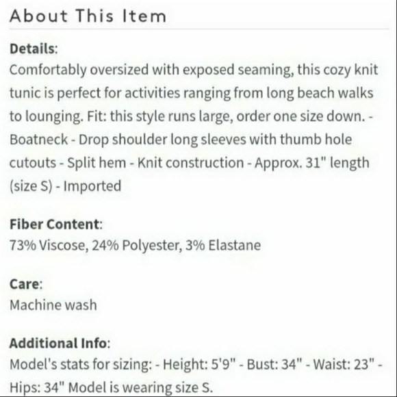 Free People North Shore Thermal Tunic Knit Top - Picture 13 of 13